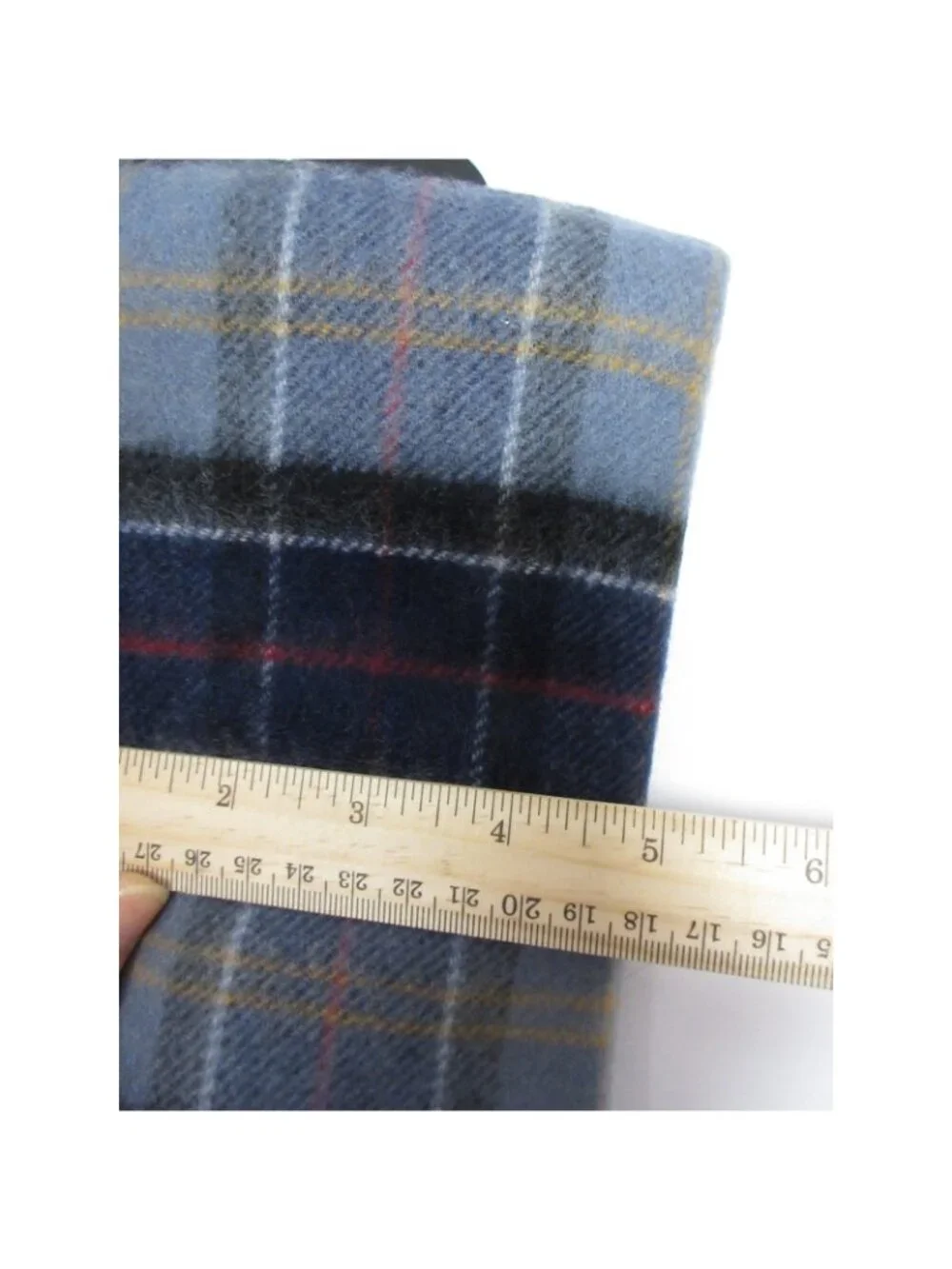 Barbour Scarf OS Cashmere Tartan Plaid Fringe Made In Scotland NEW